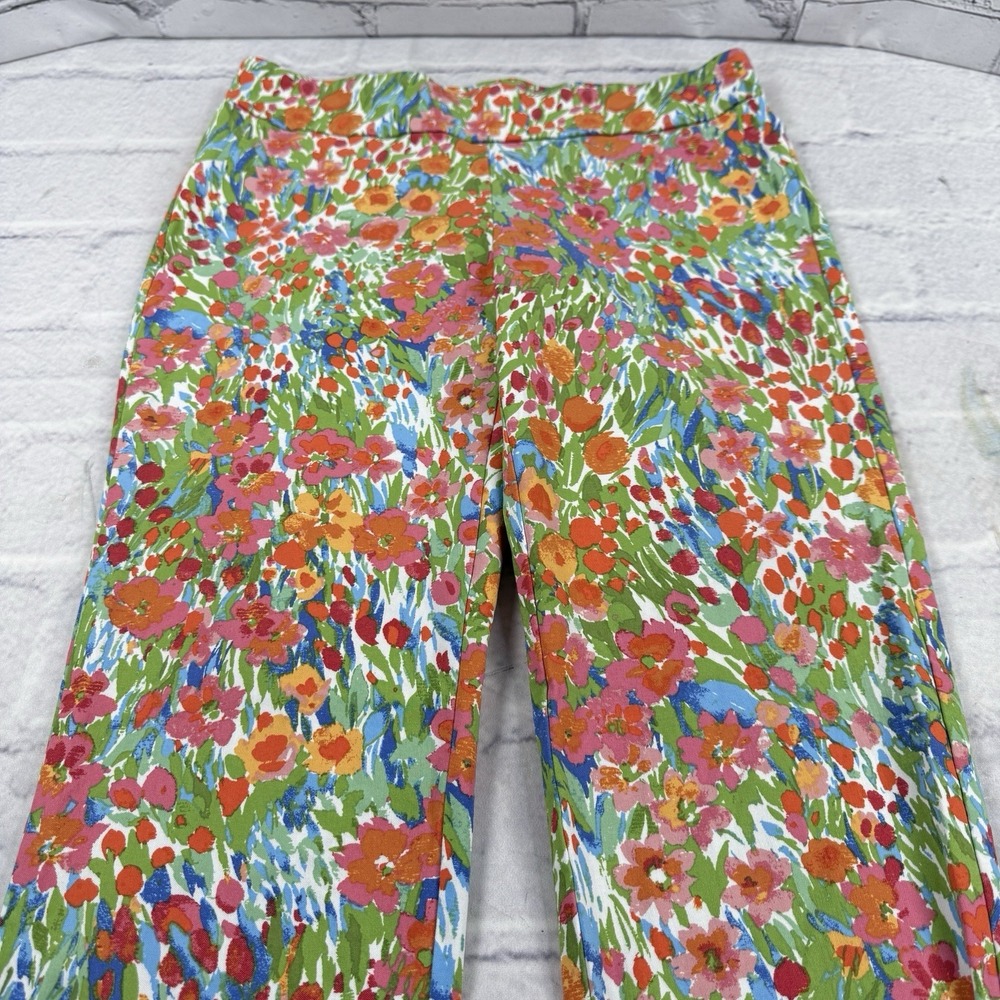 J.MCLAUGHLIN Womens Masie Ankle Pants Size 12 Caprice Floral Pull On‎ Stretch - Picture 9 of 16